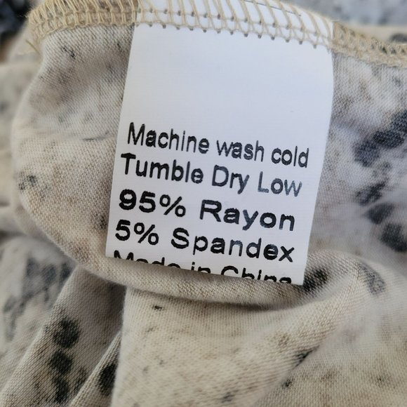 NWT Jamby Styles Snakeskin Blk White Open Drape 40" long Cardigan Duster XL - Picture 4 of 4